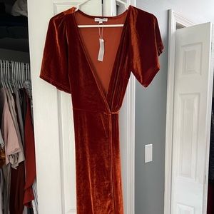 Baltic Born Meghan Velvet Wrap Maxi Dress
